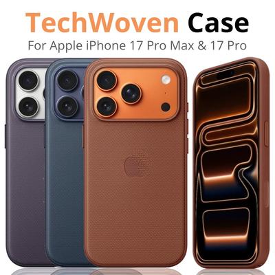 Magsafe 1:1 Originale Apple Techwoven Magnetische Hüllen für iPhone 17Pro Max Hülle Kabelloses Laden Volles Logo Schutz 17Pro Hülle