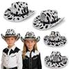 Comfortable Western Cowboy Cap for Boys and Girls with Stud Detail and Breathable Fabric for Daily Wear and Theme Party