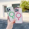 For iPhone 16 Pro Magnetic Case Compatible with MagSafe Clear TPU Phone Back Cover