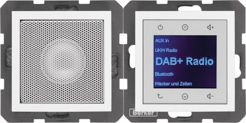 Встроенное радио Berker Radio Touch UP DAB+ S.1/B.x с глянцевый Lautsprecher polarweiss (29808989)