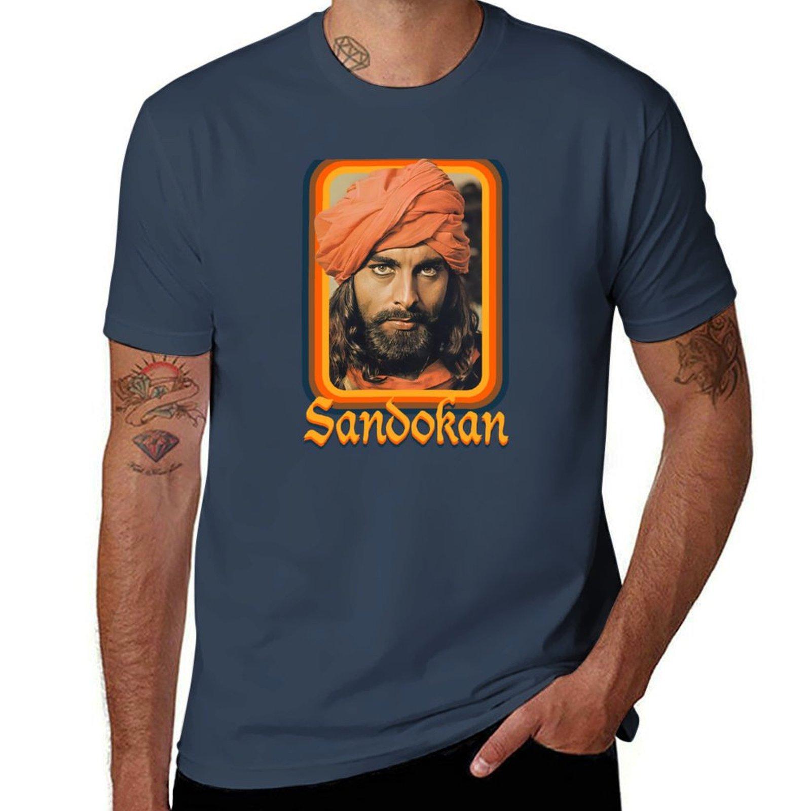 Sandokan Tv Shows Tshirt Outdoor Work Short Sleeve Top S