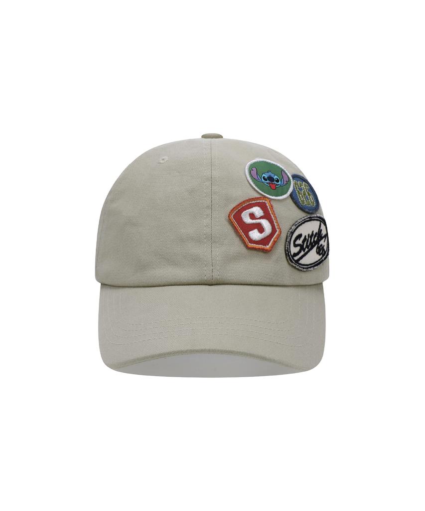 Sseonleobeutueo [Stitch] Wappen Cap Beige