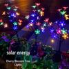 Cross-Border LED Solar Cherry Blossom Firework Lights for Garden and Courtyard Decoration