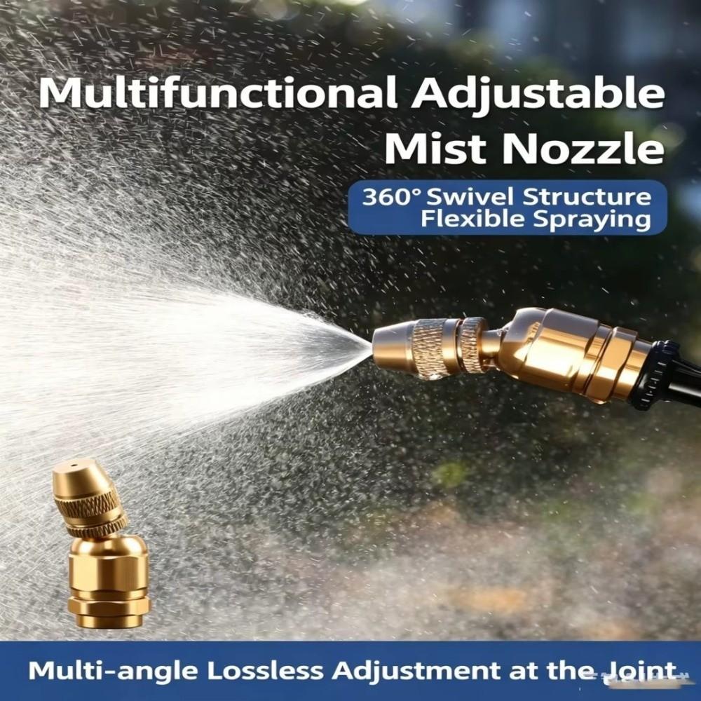 Brass Brass Spray Nozzle 360° Adjustable Atomizing Tip Pesticide Sprayer Nozzle Pesticide Spraying