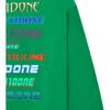 WE11DONE Rare Market Logo Print Color Block Dopamine Letter Rainbow Crewneck Sweatshirt Unisex Sweatshirt Green WD-TT1-22-848-U-GR