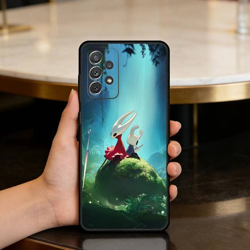 Game H-Hollow Knight Phone Case For Samsung Galaxy A73,A72,A71,A70,A53,A52,A51,Soft Silicone Black Cover