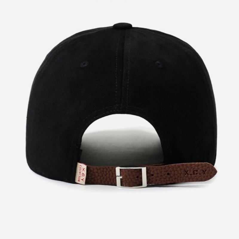 NORTHWOOD New Versatile Short Brim Baseball Cap for Men Women Retro Leather Label Peaked Cap All Seasons Casual Sun Visor Baseball Hat