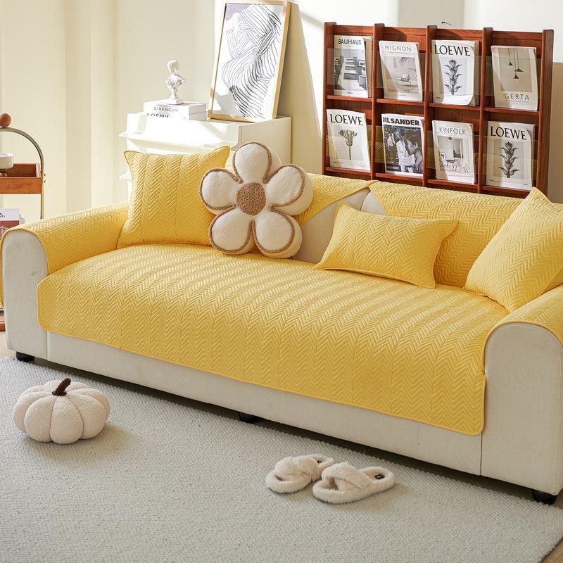 

Simple and modern four-season universal sofa cushion new cover cloth towel fixed non-slip leather sofa cover seat cushion 70*70cm