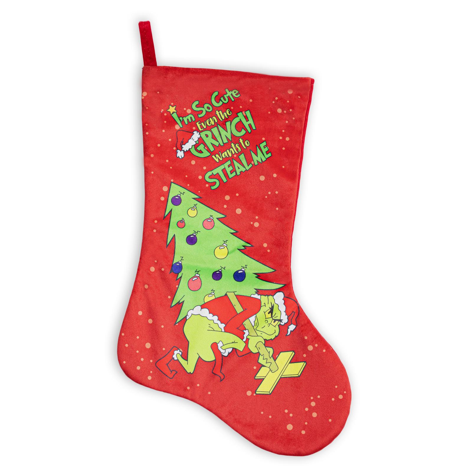 Christmas Grinch Stocking: Green Monster Ornament