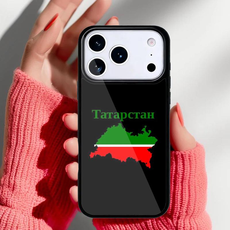 Tatarstan Flag Phone Case for iPhone 17 Air 16e 15 14 13 Pro Max Back Cover for 12 11 Pro Coque