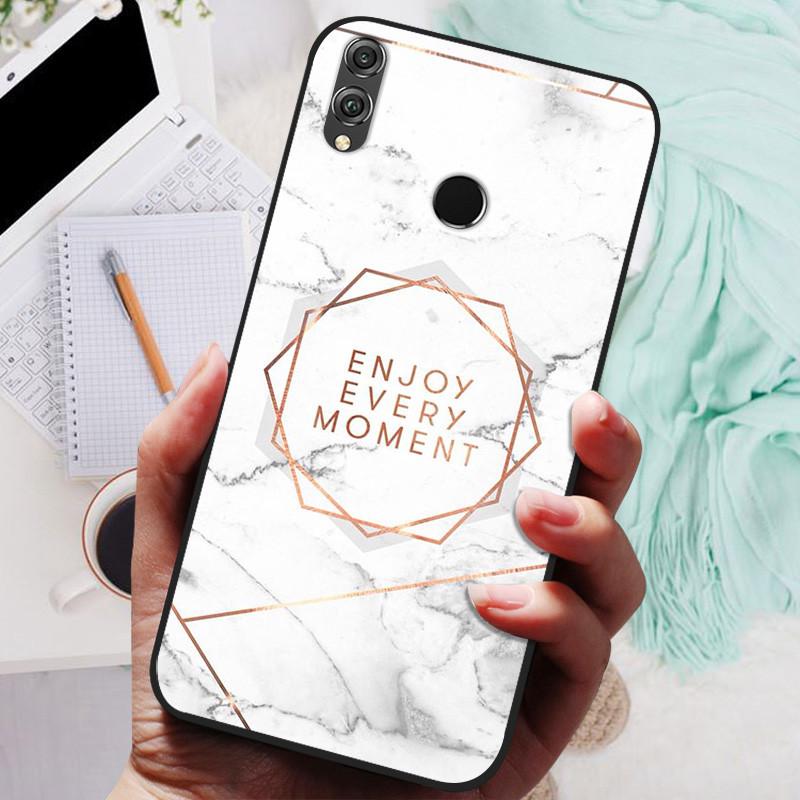For Huawei honor 8x Case Silicone Luxury Cat Marble Soft Bumper Cover for Huawei honor 8x Max Protective Capas honor8x Max Funda