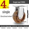 3 to 5 Inch High-Temperature Resistant Swivel Casters with Glass Fiber Bakelite for Oven Carts (Up to 300°)