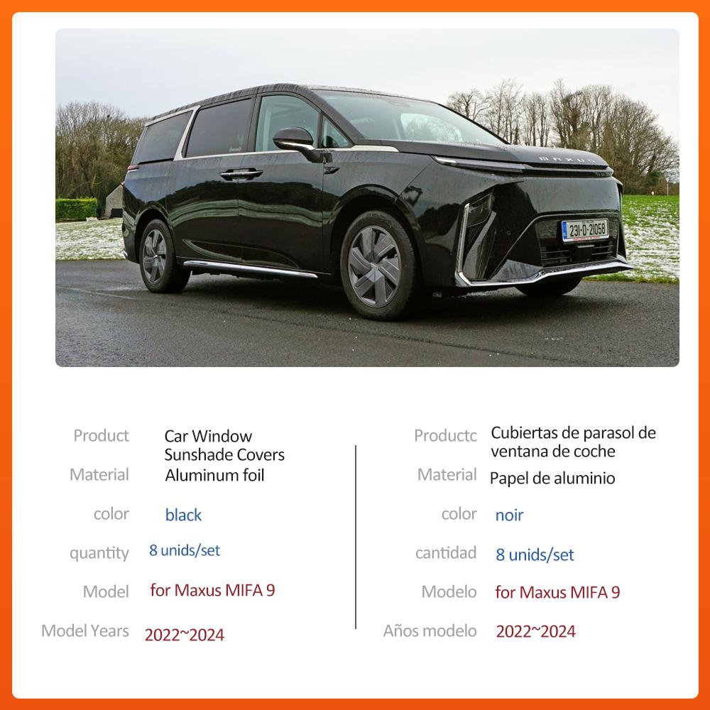 

Car Magnetic Sunshade for LDV Maxus MIFA 9 EV G90 2025~2024 Roof Windshield Curtain Side Window Sunroof Pad Cover Accessories MIFA 9