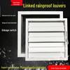 UOSU Aluminum Alloy Adjustable Rainproof Wall Louver Vent