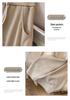 Plus Size Women's High Waist Ice Silk Straight Leg Pants - Summer Style, Loose Fit, Nine-Point Length