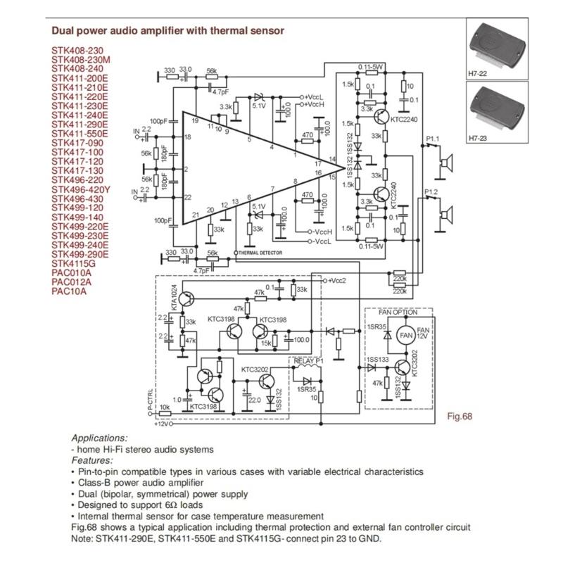 STK496-430 Cyfrowy wzmacniacz stereofoniczny 300 W 150 W x 2 Dwukanałowy wzmacniacz AC35 V 6 Ohm