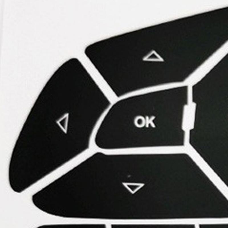 Antiscratch Premium PVC Protective Decals For Faded Automotive Control Buttons Easy Installation Scratch Proof Design