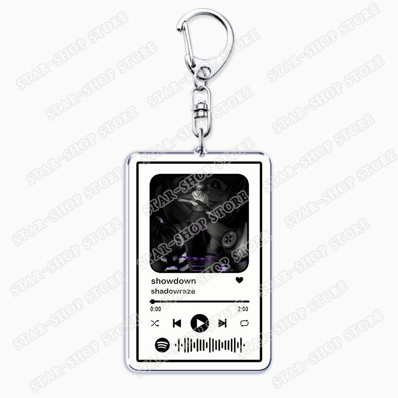 

Hot Singer Shadowraze Songs Keychains for Women Accessories Bag Astral Step Showdown Music Keying Jewelry Fans Friends Gifts