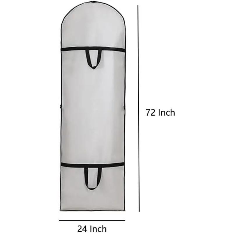 183x60cm Garment Clothes Dust Cover Suit Dress Jacket Travel Wedding Dress Protector Bag Anti-dust Moistureproof