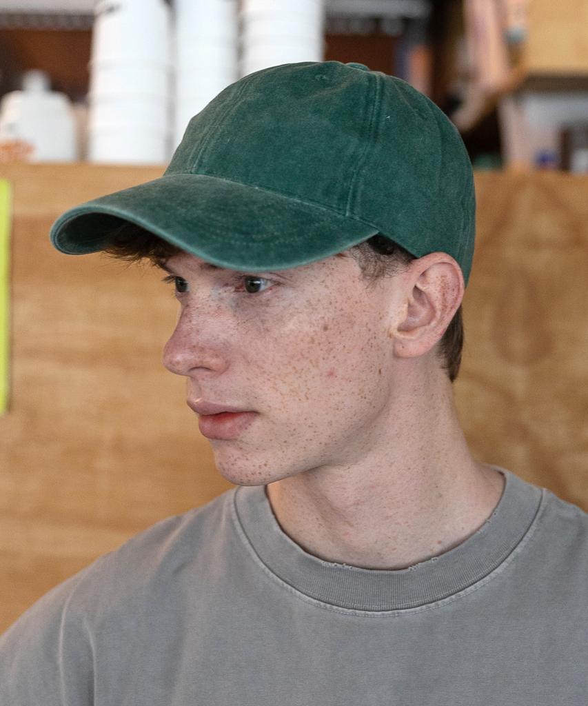 Chaebteo Standard Stone-Washed Ball Cap-Green