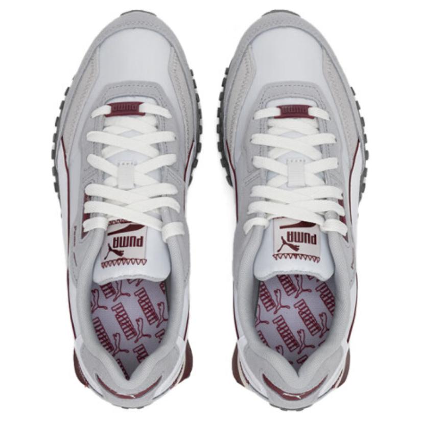 New PUMA Blktop Rider Cushioning Abrasion Resistant Support Low Top Casual City Commute Running Shoes Unisex White Gray 401440-02