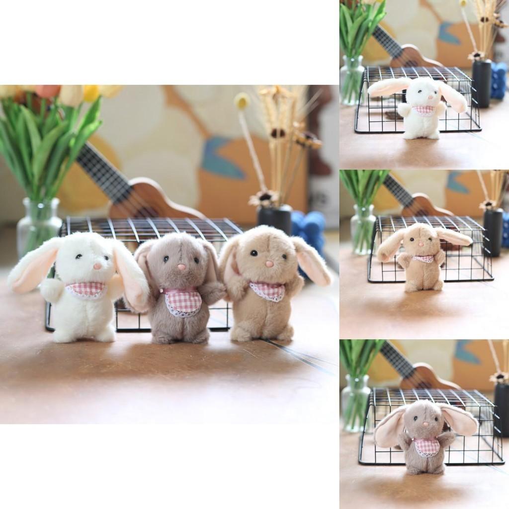 Adorable Plush Bunny Keychain Cute Soft Bag Charm Stuffed Animal Toy For Kids