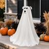 Décor Fantôme Lumineux Halloween 2,3 Pieds Accessoire Fête Halloween Porte d'Entrée Porche Jardin