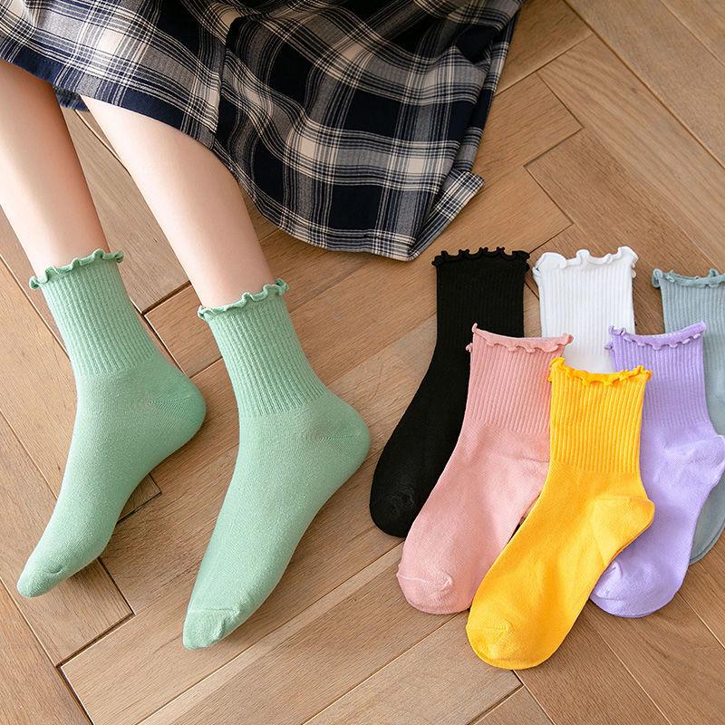 Women's Summer Lace Mid-Tube Socks - Japanese College Style INS Trendy