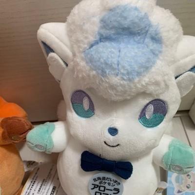 Rare Pokemon Local Acts Vulpix Alolan Plush Set Hokkaido Japan Limited
