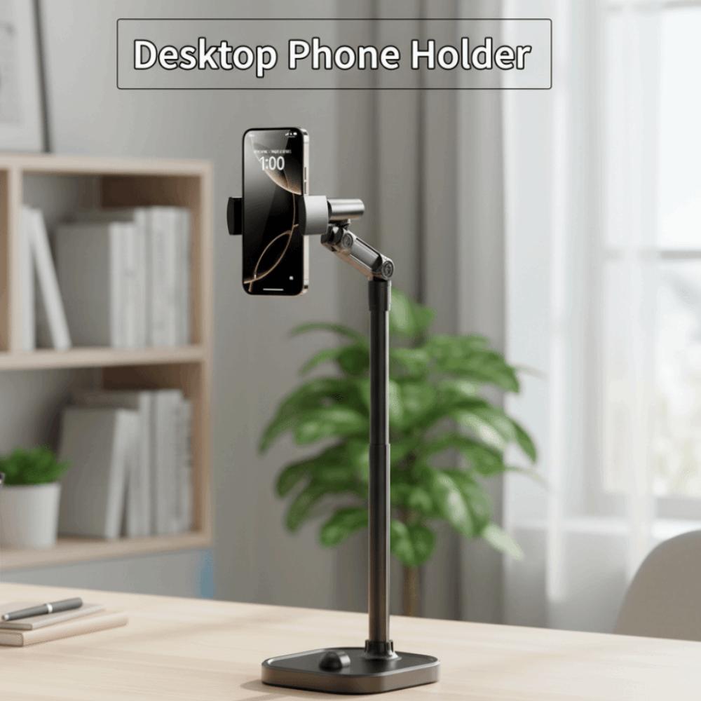 Overhead Desktop Phone Holder 2 In 1 Mobile Phone Bracket Telescopic Phone Stand  Live Learning