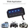 12V Fuse Block-Motorcycle Automotive Universal Kit Featuring a 20A Fuse, Relay Box, 4 Circuits, Low Profile Mini Blade Fuse Holder and Battery