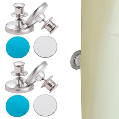 2Pcs Magnetic Curtain Buckle Strong Adhesive High Temp Resistance Alloy Buttons Double-Sided
