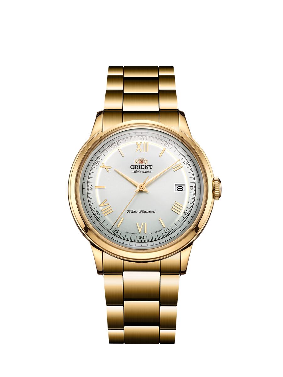Orient Men s Mechanical Silver Gold  Watch FAC00007W0 with Extra Gold Link Bracelet for Freely Assembling Two Different Outfits золотой