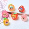 Luminous 3D Fruit Girl DIY Keychain Resin Jewelry Accessories