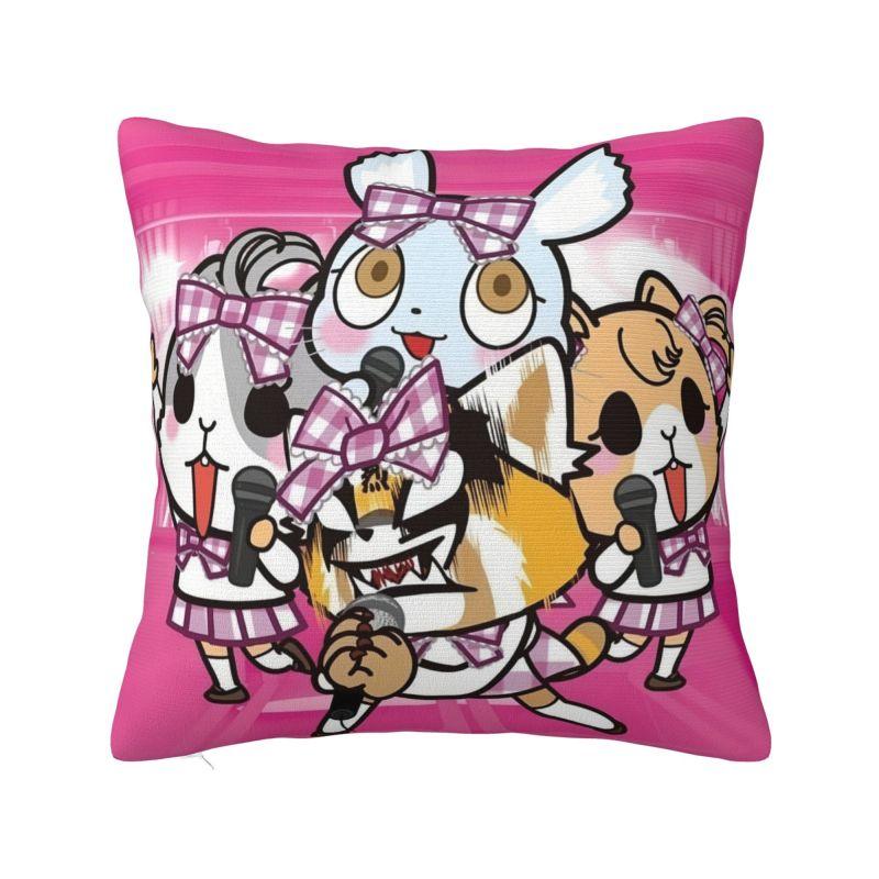 Custom Japan Cartoon Aggretsuko Anime Modern Throw Pillow Cover Bedroom Decoration Chair Cushion