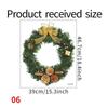 New Christmas Wreath Stickers Santa Claus Glass Window Stickers for Door Wall Decoration Wall Stickers Self-adhesive Home