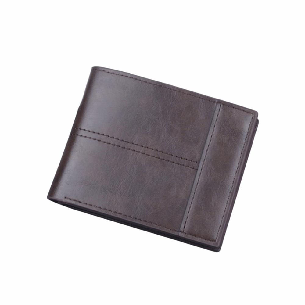 Large Capacity Business Short Wallet Two-fold Design Integrated Short Wallet  Travel кофейный