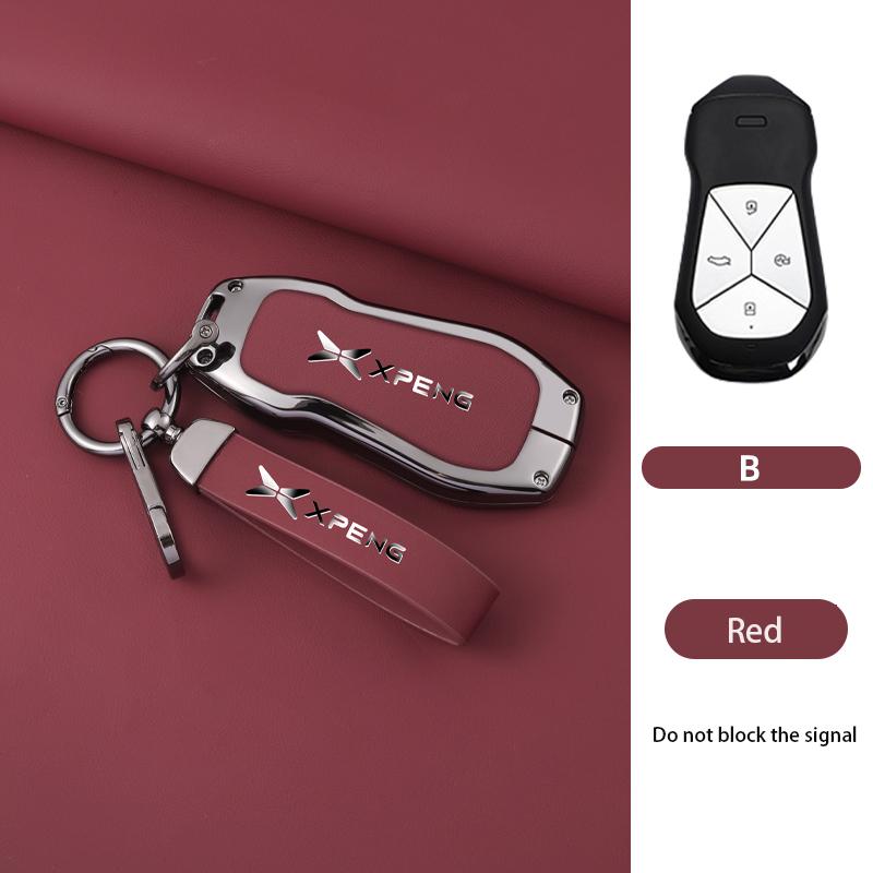 Zinklegering Auto Sleutelhoes Cover Voor Xiaopeng Xpeng P7 P7I P5 G3 G3I G9 G6 22-23 Sleutelbehuizing Pakket Auto Accessoires Q28182QQ-
