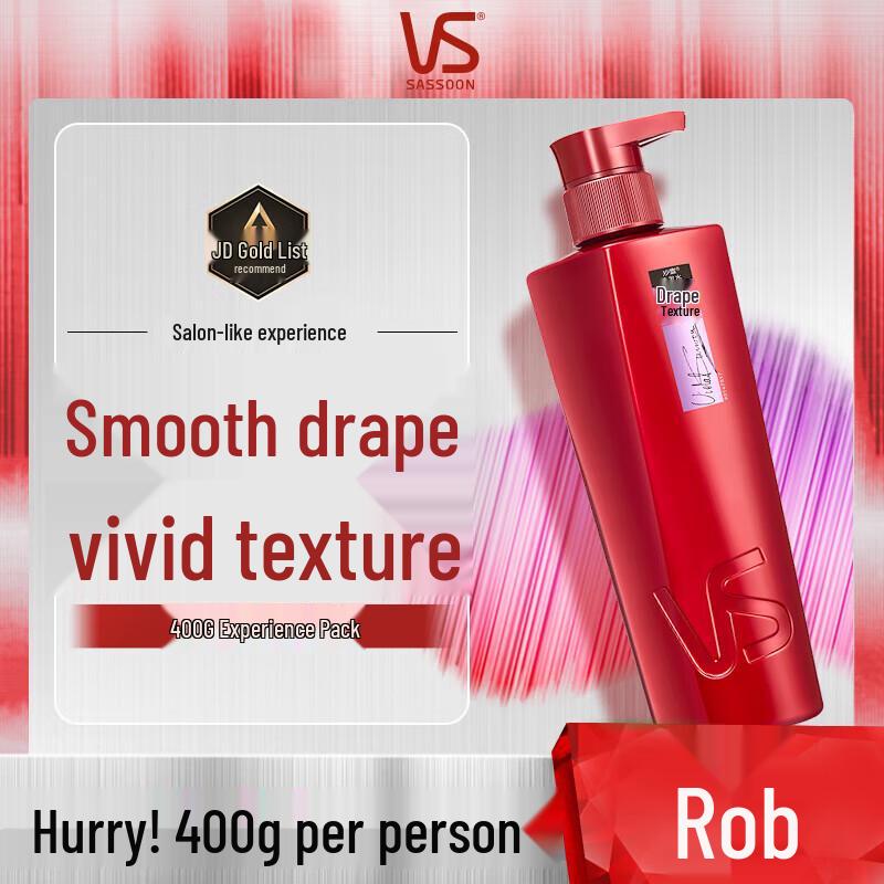 VS Sassoon Drapey Texture Shampoo (3 X 400g)