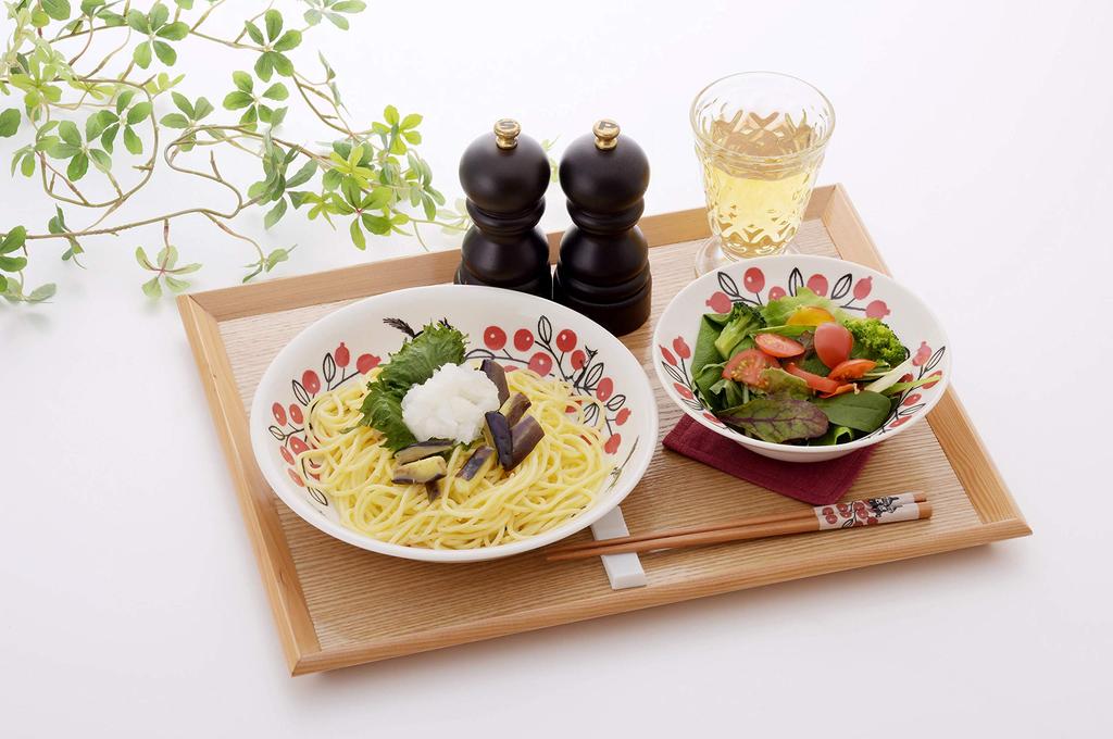 Yamaka Shoten Plate Curry Pasta Moomin Moomin Curry Pasta Plate of 3 Red Set, Plate, Plate, Character, Cute, Nordic, Valley, & (Set Designs) White,