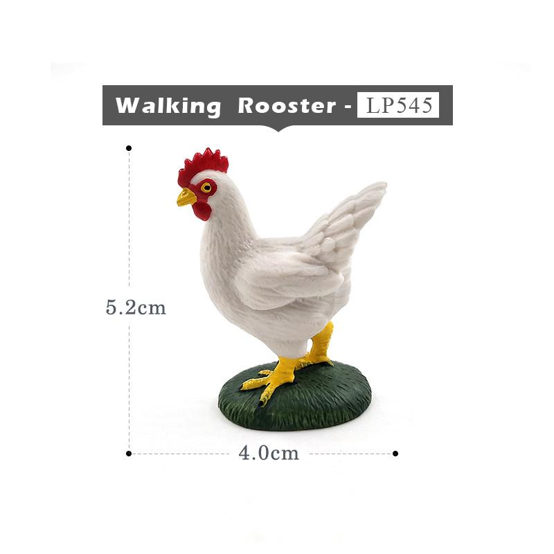 Farm Animal Model Artificial Chicken Duck Goose Figurines Bonsai Home Decor Miniature Fairy Garden Decoration Accessories Modern