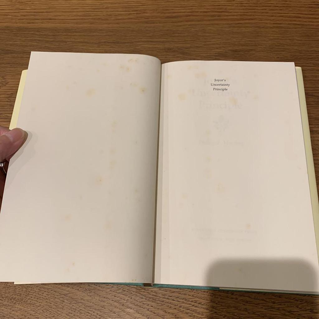 [USED] Joyce's Uncertainty Principle