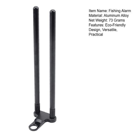 Carp Fishing Rod Alarm Holder Aluminum Alloy Windproof Bite Indicator Stand European Style Fishing Accessory for Secure Rod Placement