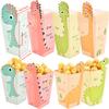 Dinosaur Themed Popcorn Box Cartoon Printed Candy Packaging Children's Birthday Baby's First Year Party Decoration Box Disposable Food Containers