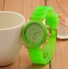 Geneva Three-Eye Silicone Watch: Fashionable Style for Ladies