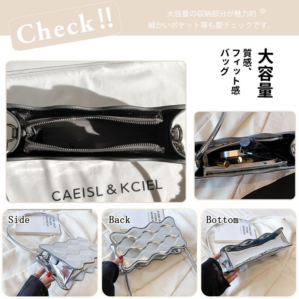 NICOLE & DORIS Women's Small Shoulder Bag, PU Leather, 2-Way, Cute, Party Bag, Popular, Lightweight, Women's Shoulder Bag, Unique, Stylish, Elegant,