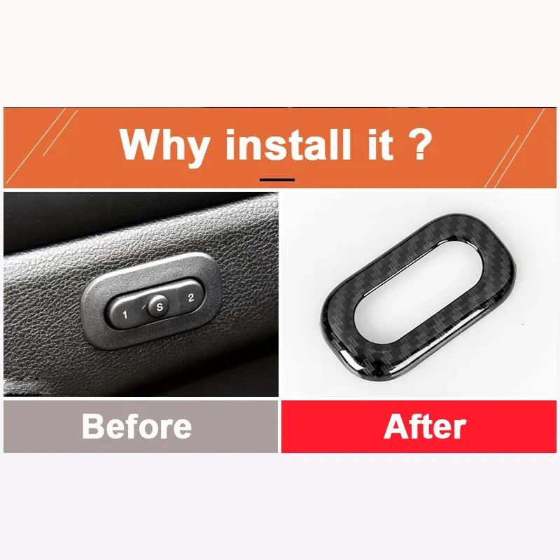 For Jeep Grand Cherokee 2014 2015 2016 2017 2018  ABS Chrome Seat Memory Button Cover Trims Car Interior Accessories Sticker