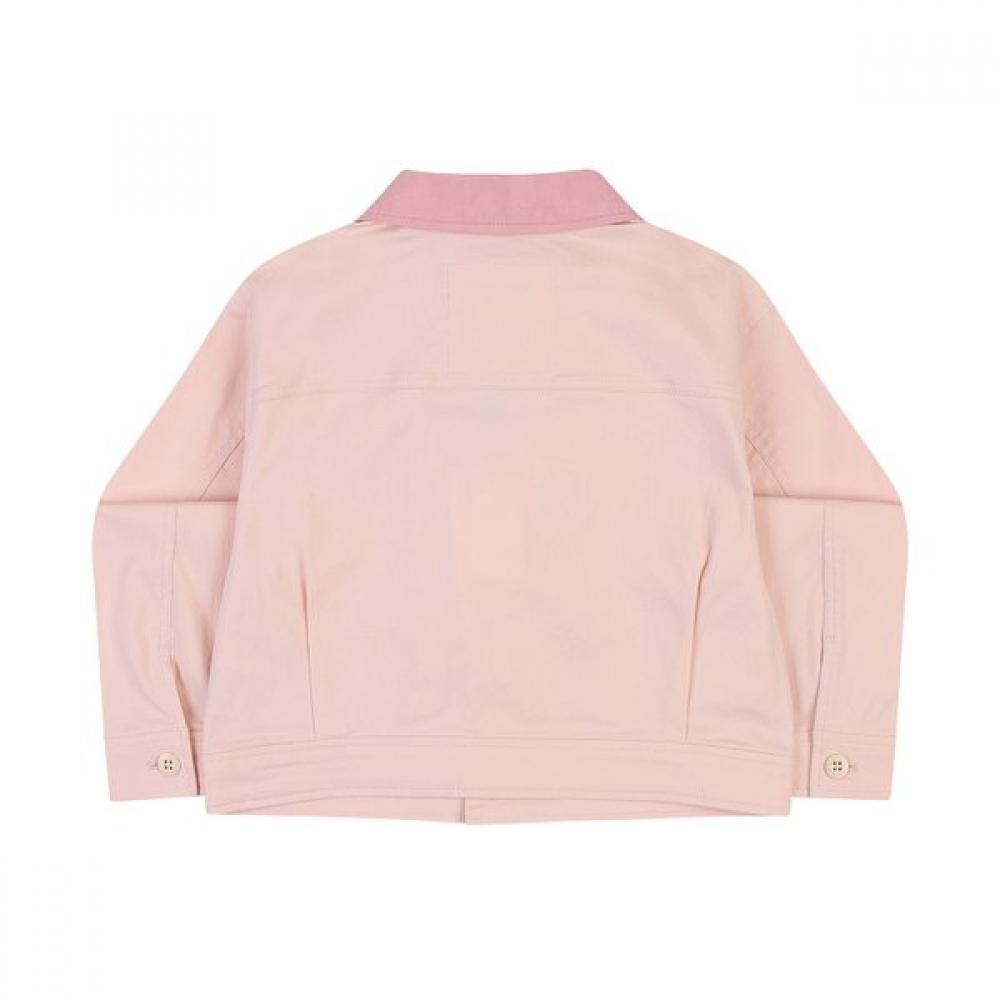Kangol Kids Cotton Collar Jumper Pink Sa 2105