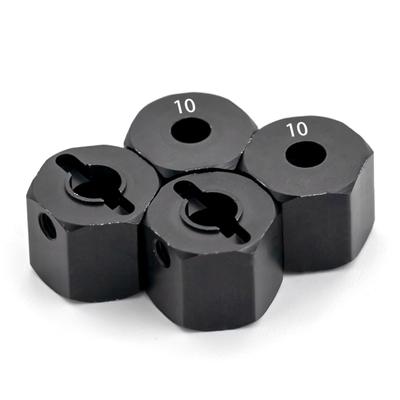 Adaptador de cubo sextavado de tração nas rodas de liga de alumínio de 12 mm com pinos de substituição para Axial SCX10 90046 Tamiya CC01 1/10 Carro de controle remoto Crawler