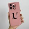 For iPhone 15 Pro Max Case iPhone 15 Plus Phone Case iPhone 15 Pro Cover iPhone 15 Cute Couple Initial Letters Skin Matte Cover